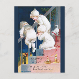 Ellen H. Clapsaddle: Christmas Toddlers Holiday Postcard