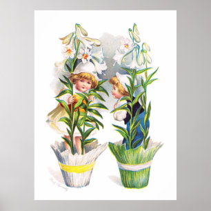 Ellen H. Clapsaddle: Easter Flower Children Poster