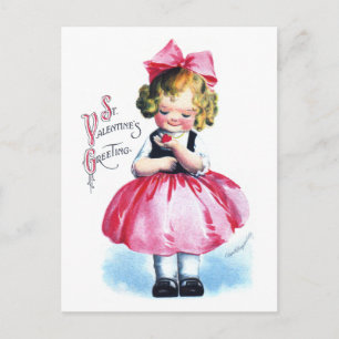 Ellen H. Clapsaddle: Girl with Heart Postcard