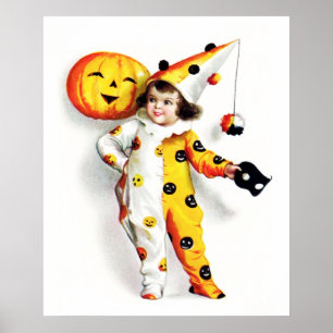 Ellen H. Clapsaddle: Little Halloween Harlequin Poster