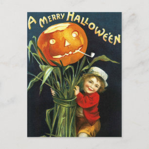 Ellen H. Clapsaddle: Merry Halloween Holiday Postcard