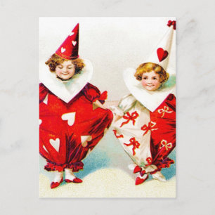 Ellen H. Clapsaddle Pierrot Children Postcard