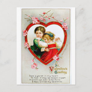 Ellen H. Clapsaddle: Secret in my Heart Postcard