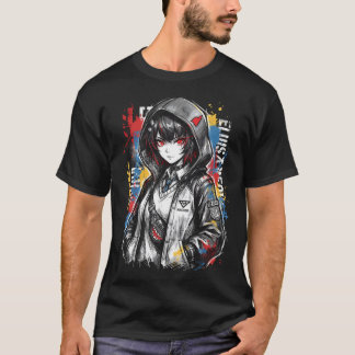 Ellen Joe ZZZ Shark Tail Scissors Maid Outfit Art T-Shirt