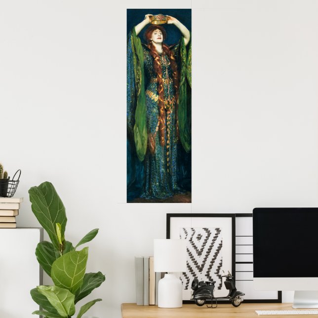 Ellen Terry as Lady Macbeth by John Singer Sargent Poster (Home Office)