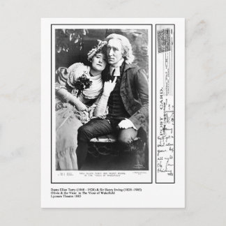 Ellen Terry & Henry Irving in The Vicar of Wakefie Postcard