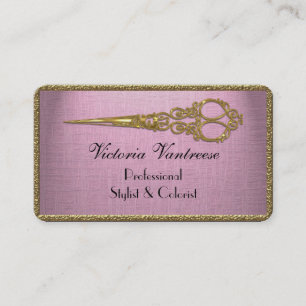 Elles Petal Velmont Scissor Elegant Professional Business Card