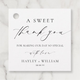 Ellesmere A Sweet Thank You Favour Tags