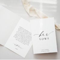 Ellesmere Her Vows Wedding Card