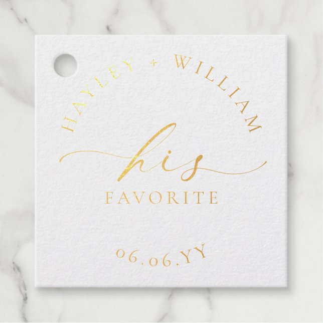 Ellesmere His Favourite Favour Tags (Front)