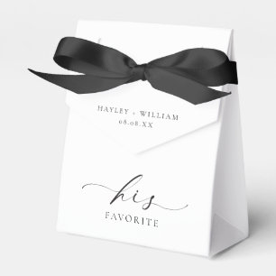 Ellesmere His Favourite Wedding Favour Box