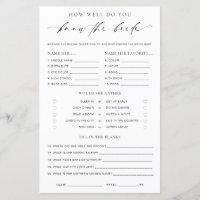 Ellesmere How Well Do You Know The Bride Game
