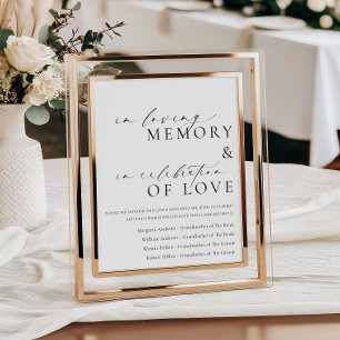 Ellesmere In Loving Memory Wedding Poster