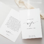 Ellesmere Letter To My Wife Wedding Day Card<br><div class="desc">The Ellesmere a letter to my wife on our wedding day card features a modern minimalist design on a white background for a clean and simple look. The script heading is an image that cannot be edited. All of the other text is fully editable. For more advanced customisation of this...</div>