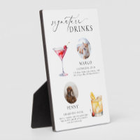 Ellesmere Minimal Pet Photo Signature Drinks Sign