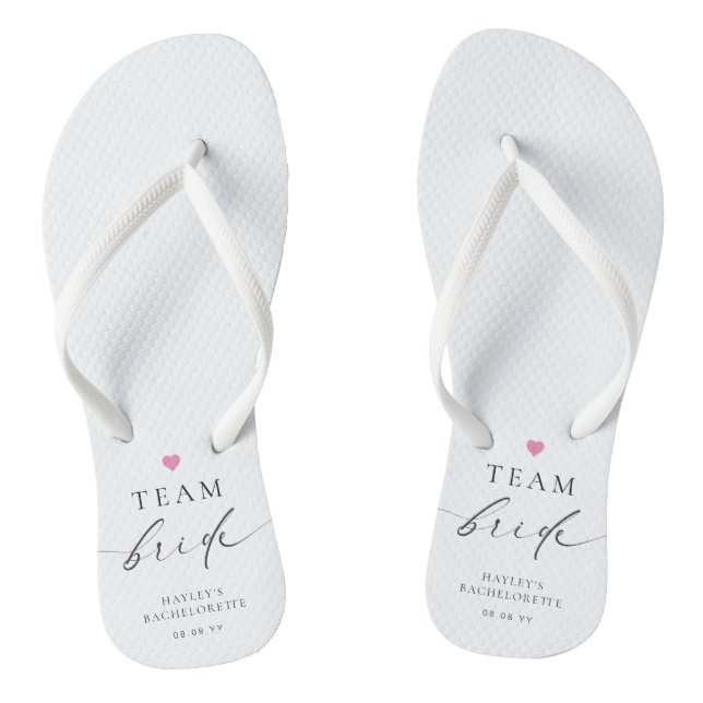 Ellesmere Minimalist Team Bride Flip Flops (Footbed)