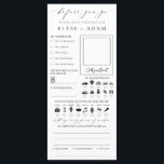 Ellesmere Minimalist Wedding Guest Book Card<br><div class="desc">Capture the fun of your special day with these alternative wedding guestbook cards. The reverse side includes lines for a special message from your guests. The script headings are an image that cannot be edited. All of the other text is fully editable. For more advanced customisation of this design, simply...</div>