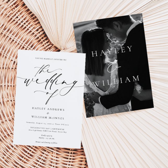 Ellesmere Minimalist Wedding Invitation (Wedding Invitation Ellesemere Photo )