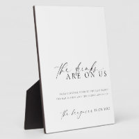 Ellesmere Modern Minimal Open Bar Menu Sign