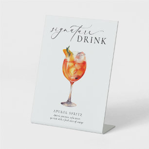 Ellesmere Modern Minimal Signature Drink Sign