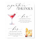 Ellesmere Modern Minimal Signature Drinks Sign