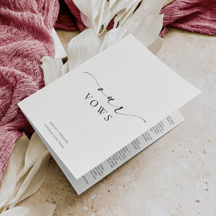 Ellesmere Our Vows Wedding Card