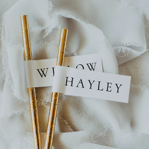 Ellesmere Place Card Straw Flags Drink Tags