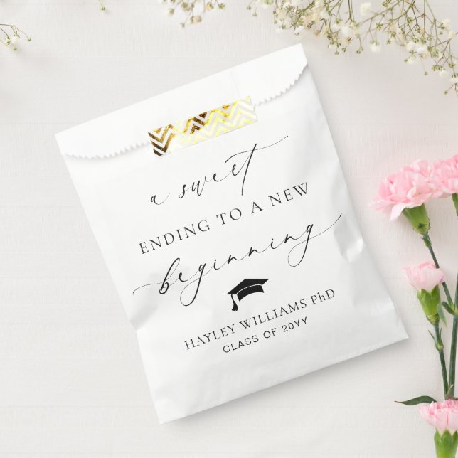 Ellesmere Sweet Ending New Beginning Graduation Favour Bags (Sealed)