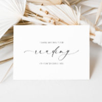 Ellesmere Thank You For Your Reading Wedding