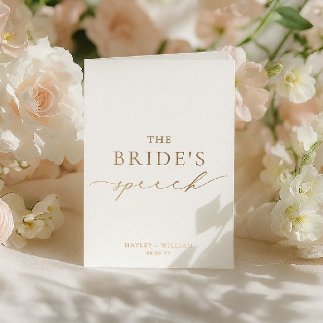 Ellesmere The Bride's Wedding Speech Foil Card (Creator Uploaded)