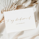 Ellesmere To My Bridesmaid Wedding Day Foil Card<br><div class="desc">The Ellesmere wedding day card features a modern minimalist design on a white background for a clean and simple look. The script heading is an image that cannot be edited. All of the other text is fully editable. For more advanced customisation of this design, simply select the "Customise It" button...</div>