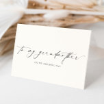 Ellesmere To My Grandmother Wedding Day Card<br><div class="desc">The Ellesmere wedding day card features a modern minimalist design on a white background for a clean and simple look. The script heading is an image that cannot be edited. All of the other text is fully editable. For more advanced customisation of this design, simply select the "Customise It" button...</div>