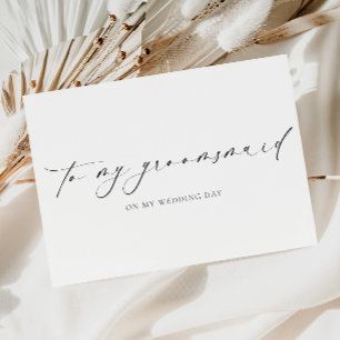 Ellesmere To My Groomsmaid Wedding Day Card