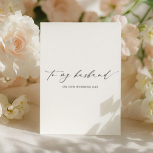 Ellesmere To My Husband Wedding Day Card