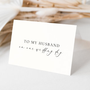 Ellesmere To My Husband Wedding Day Card