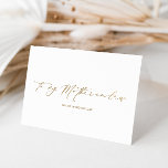 Ellesmere To My Mother-In-Laws Wedding Day Foil Card<br><div class="desc">The Ellesmere wedding day card features a modern minimalist design on a white background for a clean and simple look. The script heading is an image that cannot be edited. All of the other text is fully editable. For more advanced customisation of this design, simply select the "Customise It" button...</div>