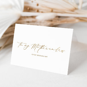 Ellesmere To My Mother-In-Laws Wedding Day Foil Card