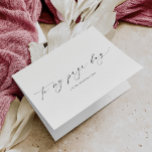 Ellesmere To My Page Boy Wedding Day Card<br><div class="desc">The Ellesmere wedding day card features a modern minimalist design on a white background for a clean and simple look. The script heading is an image that cannot be edited. All of the other text is fully editable. For more advanced customisation of this design, simply select the "Customise It" button...</div>