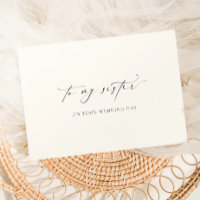 Ellesmere To My Sister On Your Wedding Day