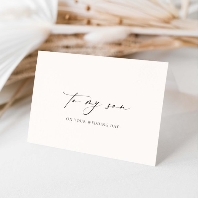 Ellesmere To My Son Wedding Day Card (Creator Uploaded)