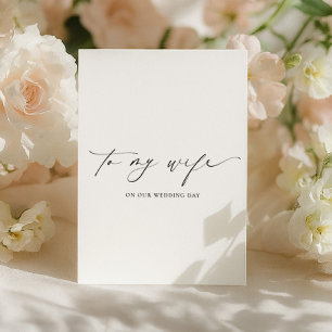 Ellesmere To My Wife Wedding Day Card