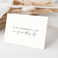 Ellesmere To My Wonderful Dad Wedding Day