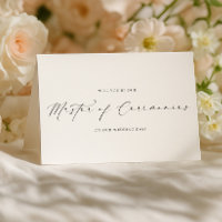 Ellesmere Wedding Master of Ceremonies Proposal