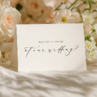 Ellesmere Wedding MC Proposal Folded Card