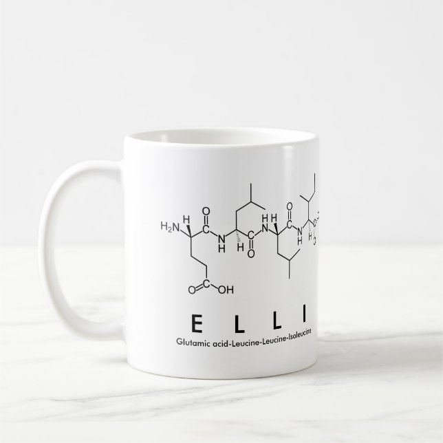 Elli peptide name mug (Left)