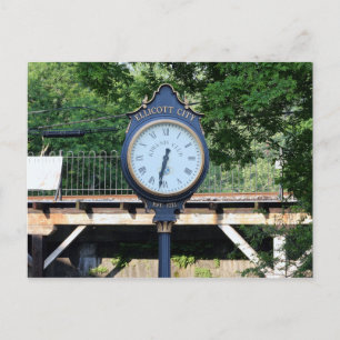 Ellicott City, Maryland Clock Postcard