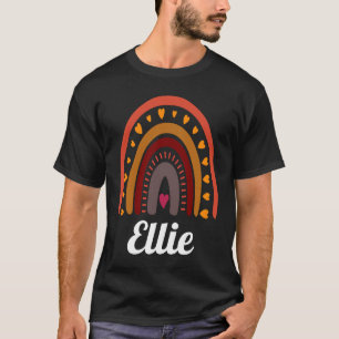 Ellie Colourful Rainbow womengirlbaby name idea T-Shirt