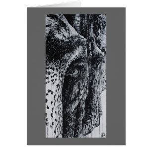 Ellie Elephant Wildlife Jungle Animal Art Card