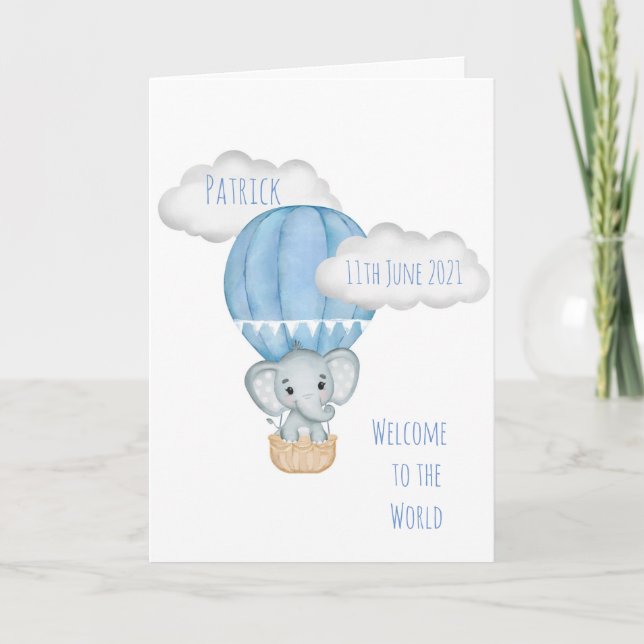 Ellie in Balloon Card (Front)