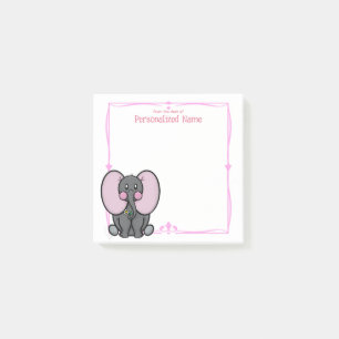Ellie Phant Pink Post-it Notes